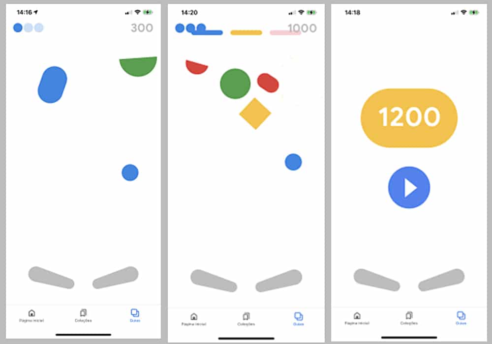Jogo de pinball escondido no App do Google no iOS