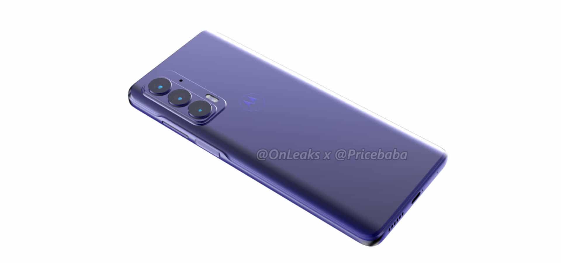 Imagem mostra Motorola Edge 20, que teve mais especificações vazadas hoje