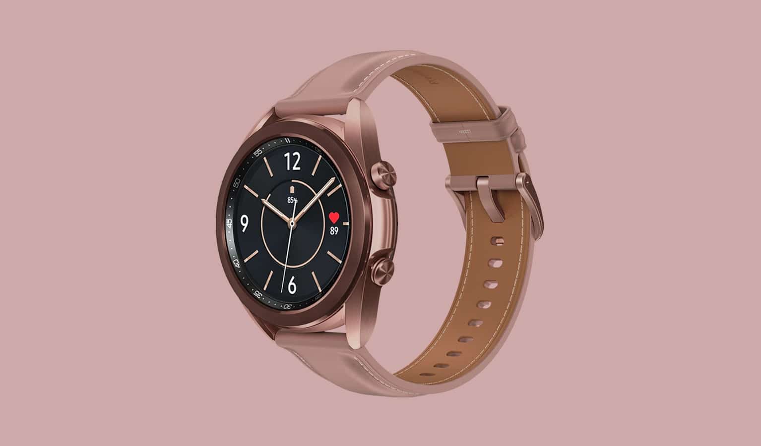 Galaxy Watch 3 que será sucedido pelo Galaxy Watch 4 e que possui metade de armazenamento que os novos relógios terão