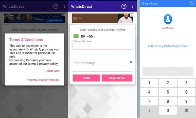 apps de terceiros que podem fazer a vez de envio de mensagem para pessoas no WhatsApp sem precisar salvar o número no telefone