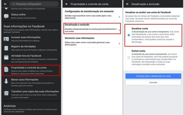 Como Desativar O Facebook Temporariamente Pelo App Do Celular Vida 