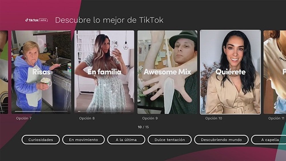 Living App TikTok Extra terá integração com Movistar + da Telefónica