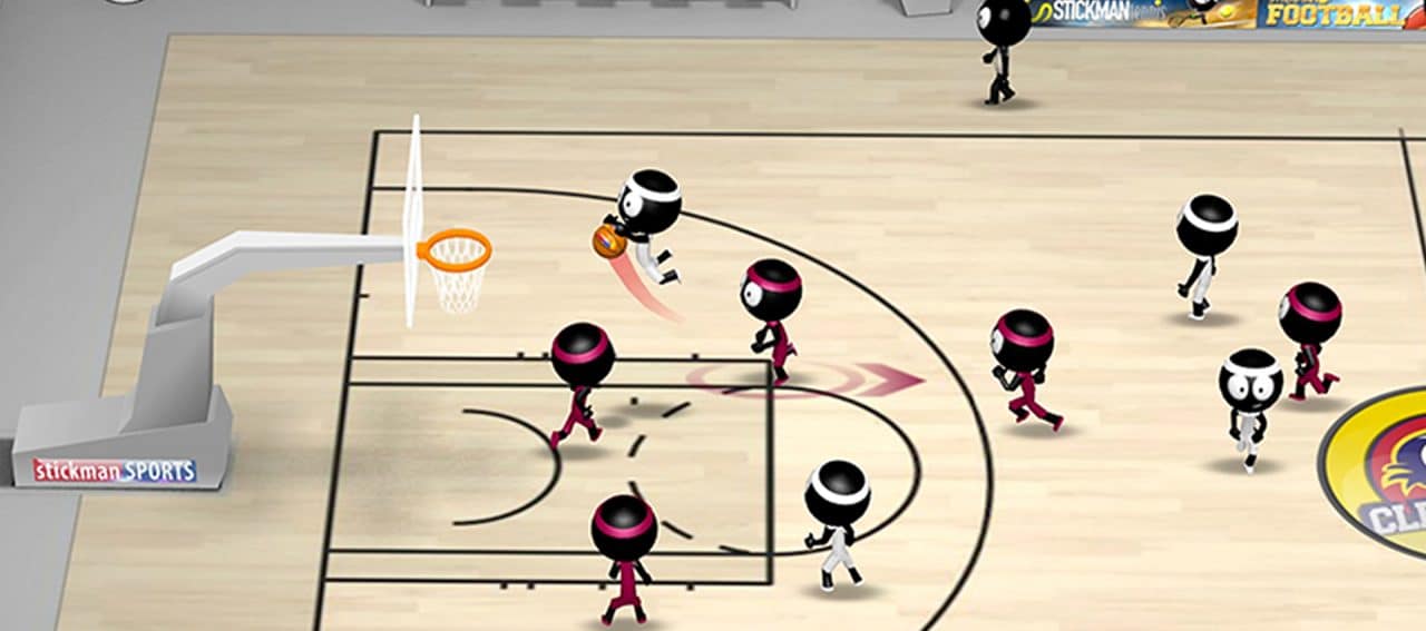Jogo de basquete para Android Stickman Basketball 2017