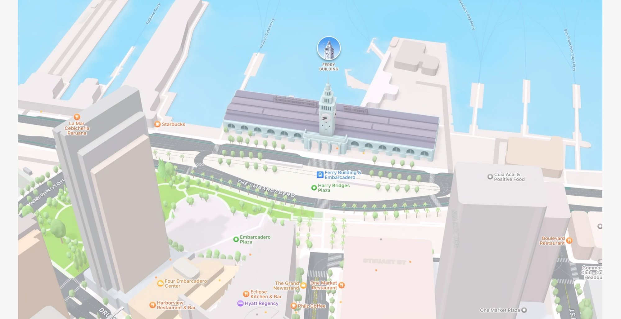 Imagem mostra como é o Apple Maps na beta do iOS 15