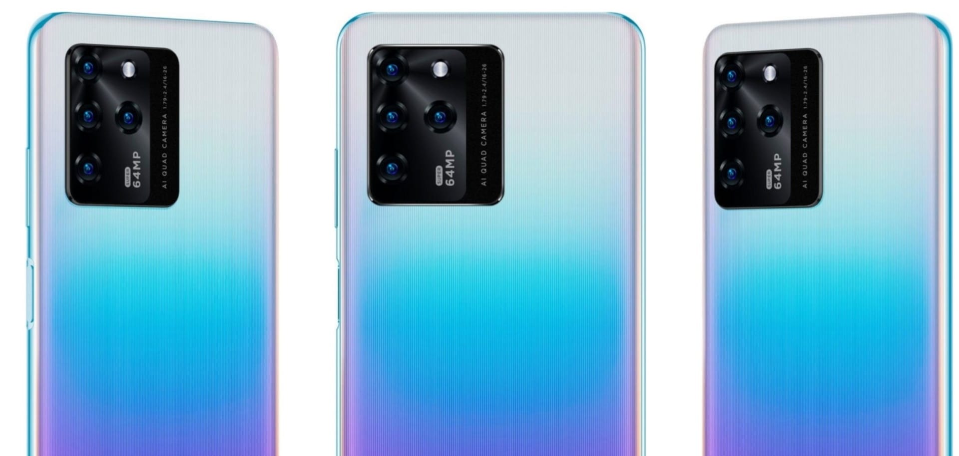 Imagem mostra traseira do ZTE Blade V30 e suas quatro câmeras