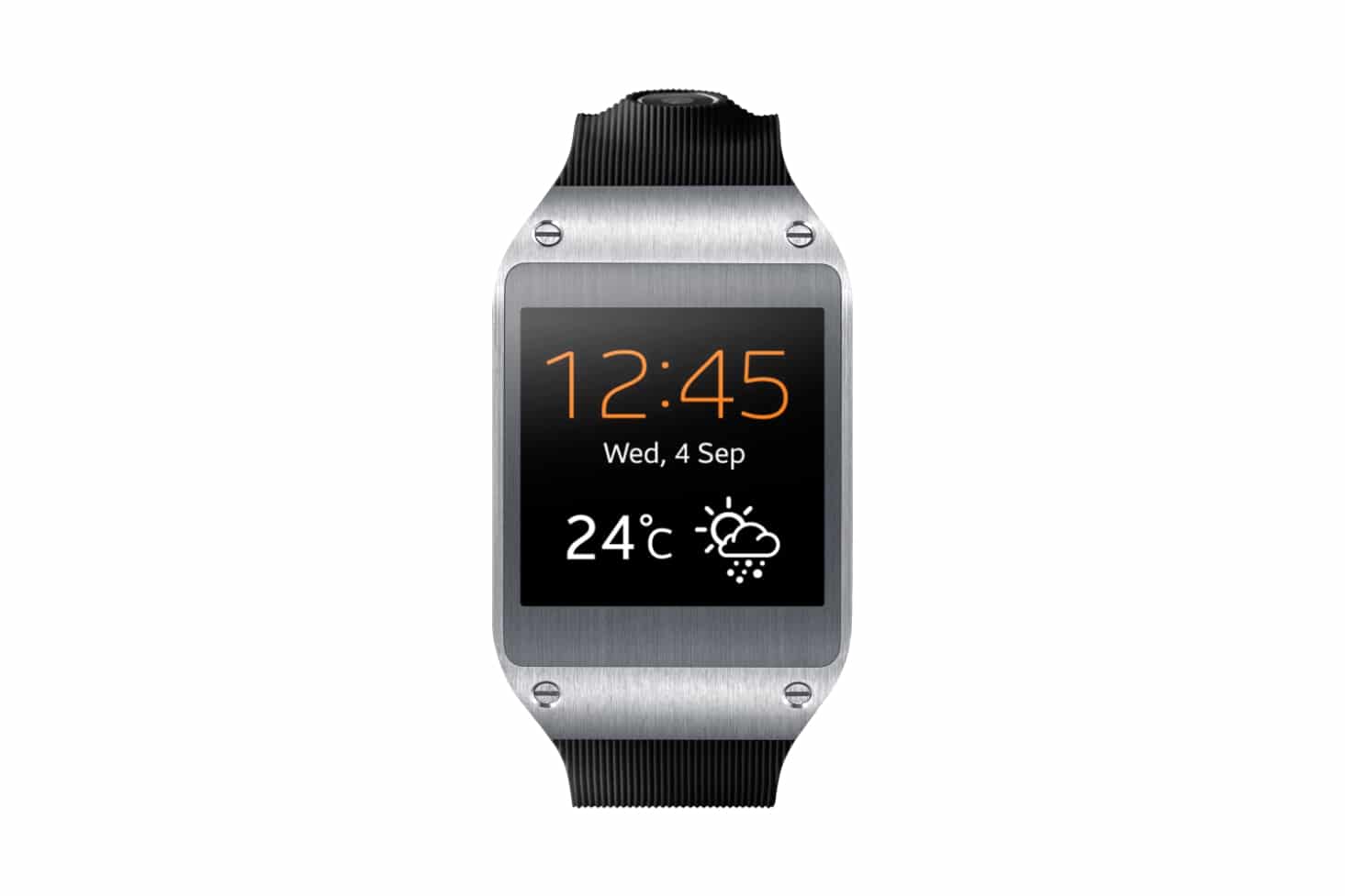 Imagem do relógio Galaxy Gear da Samsung, que terá suporte a apps de Android descontinuado