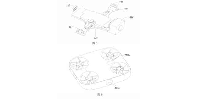 Imagem da patente de câmeras drone de celular da Vivo