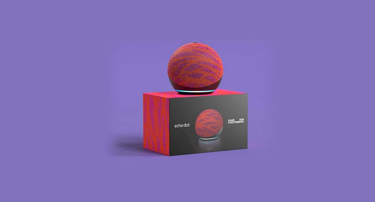 Imagem dos novos Echo Dots estilosos da Amazon