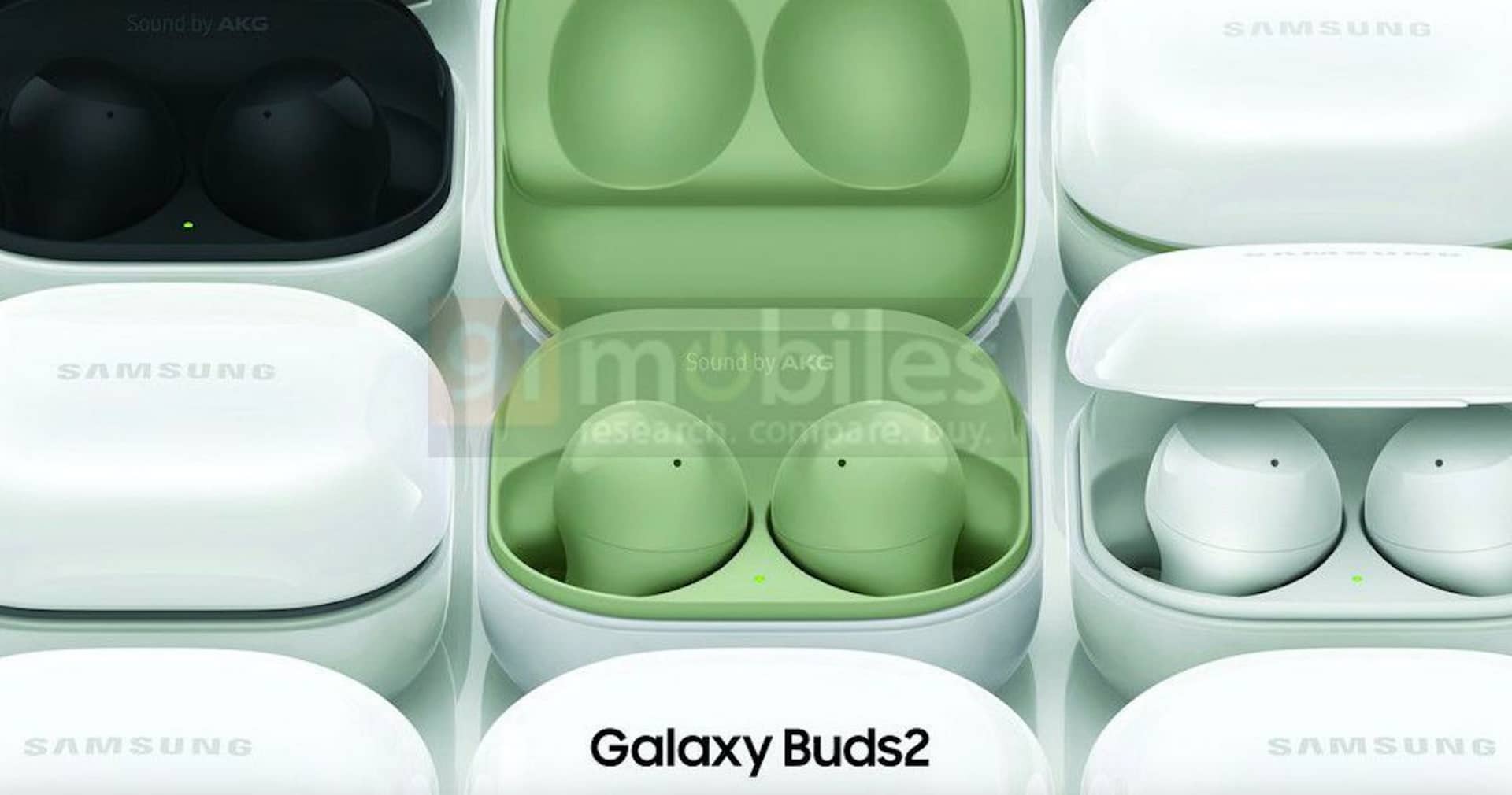 Imagem que vazou mostra as cores dos Galaxy Buds 2, novos fones de ouvido da Samsung