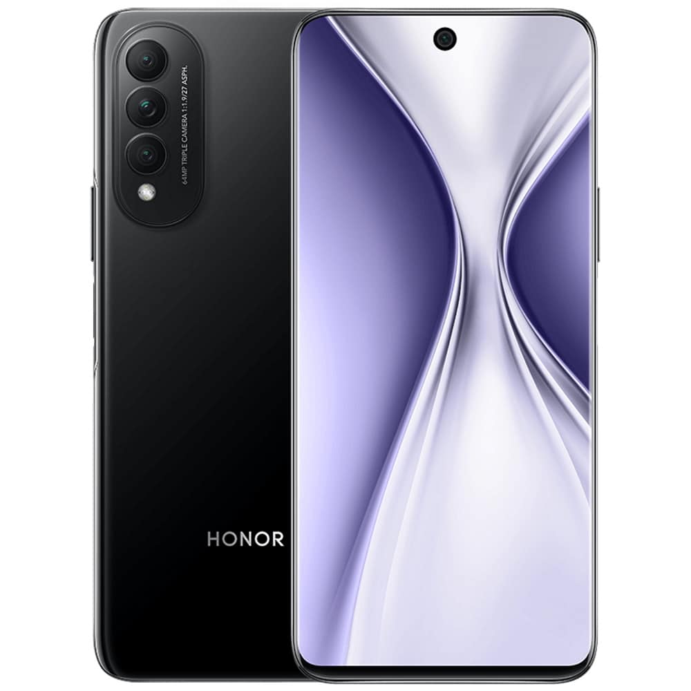 Imagem mostra Honor X20 SE na cor preta