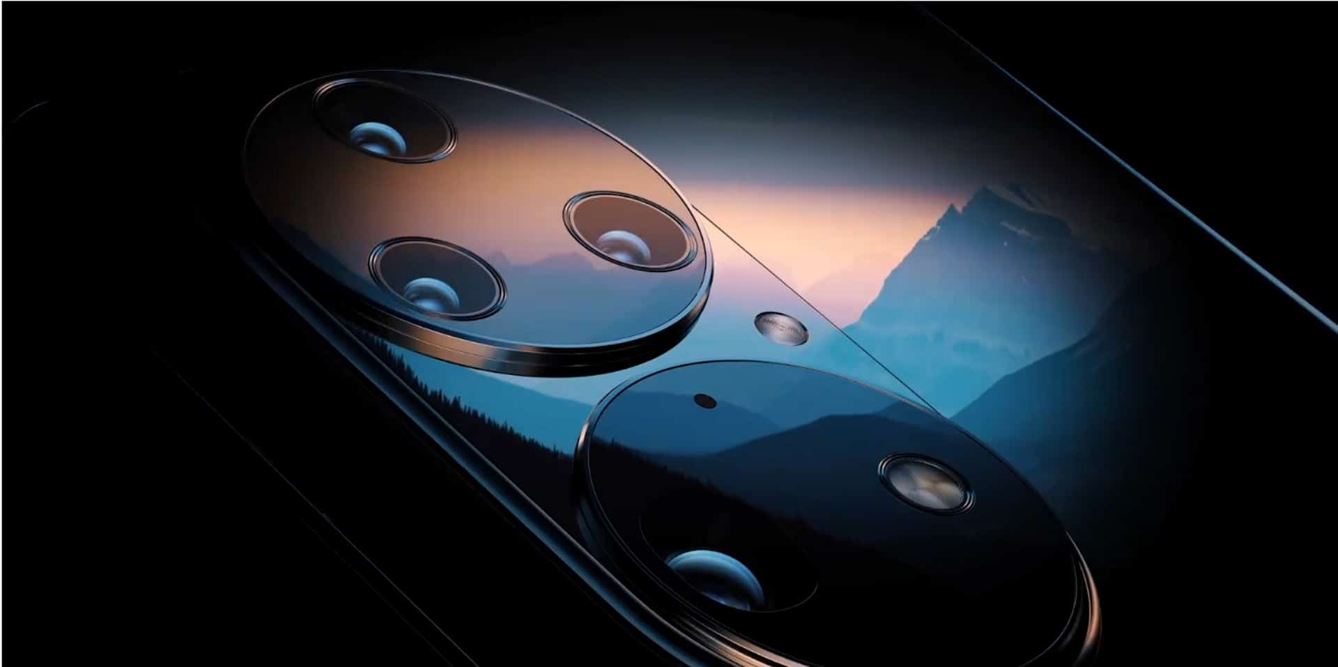 Imagem mostra detalhe da câmera do Huawei P50 Pro, em teaser divulgado pela marca