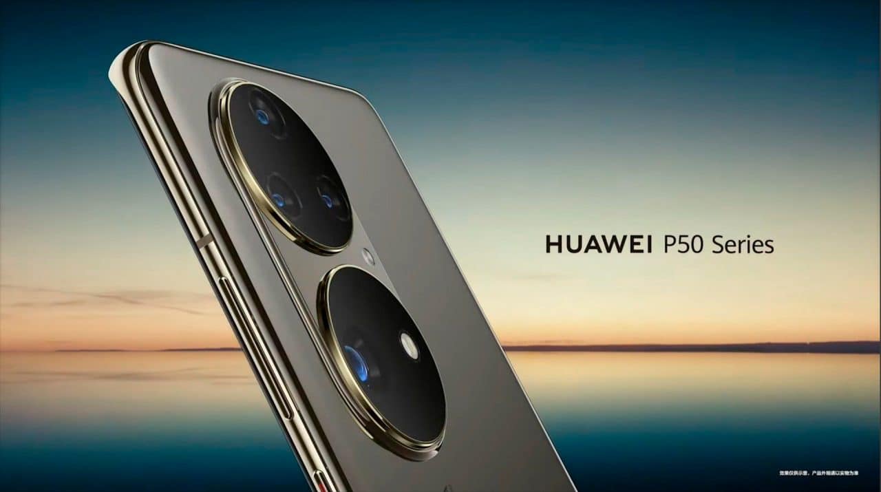 Imagens oficiais do conjunto de câmeras do Huawei P50