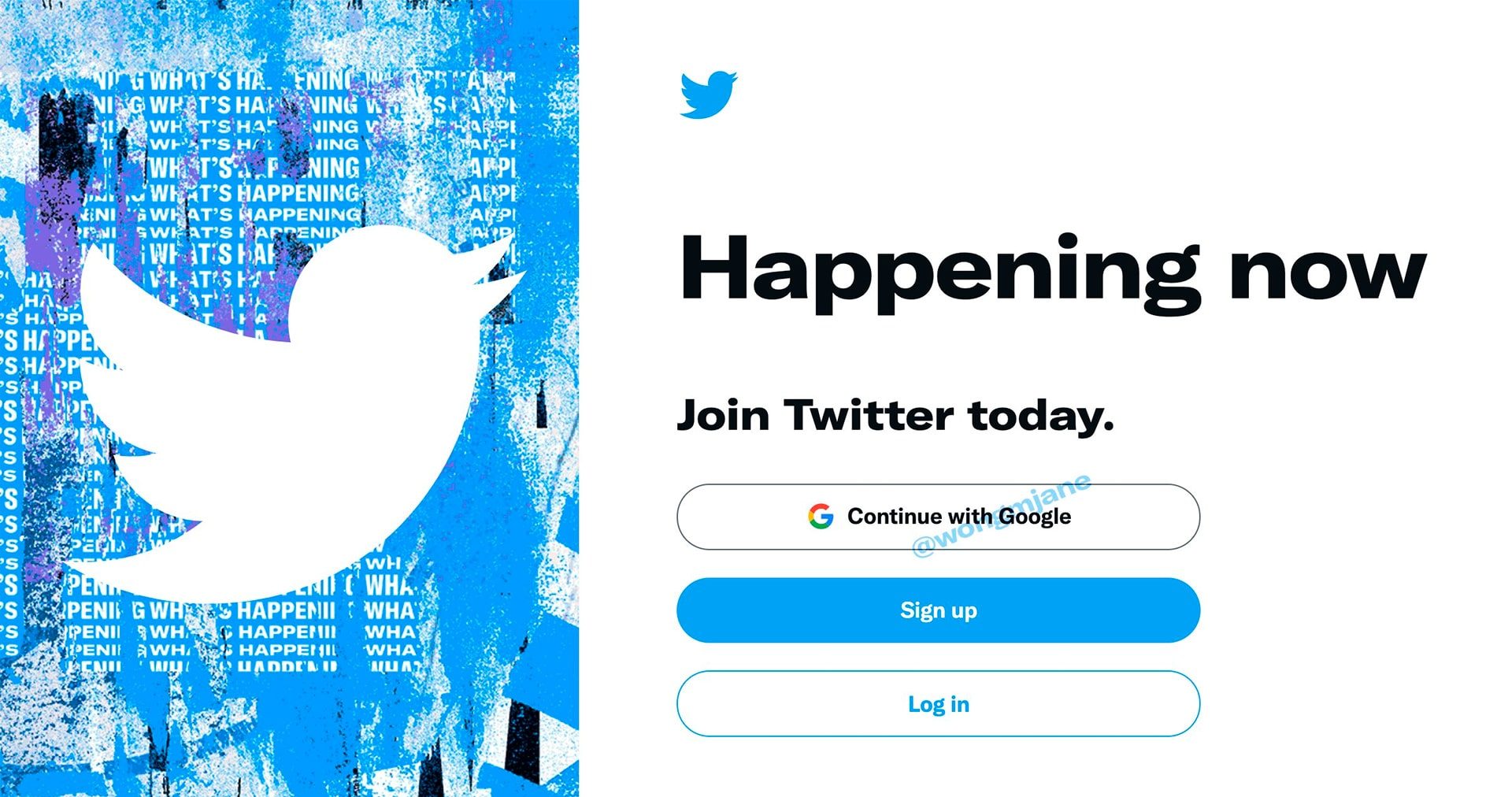 Twitter testa login do Google