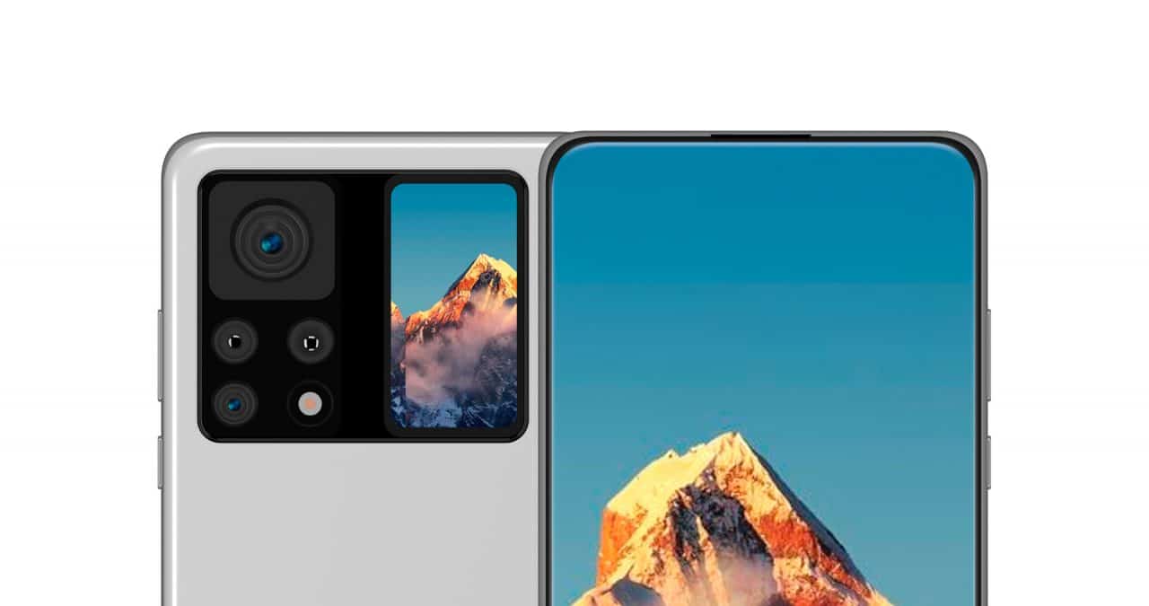 Render mostra segunda tela traseira do Mi Mix 4