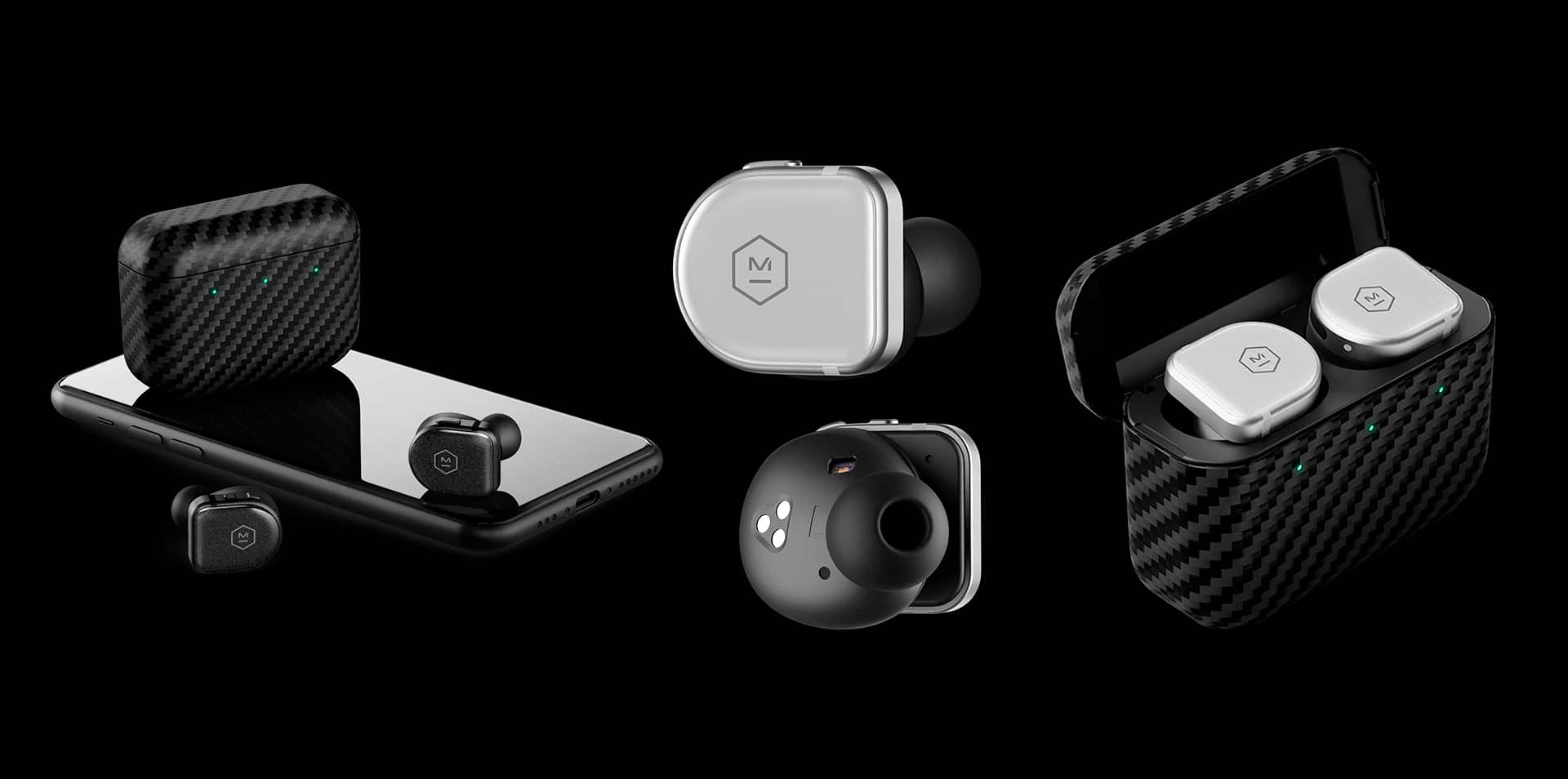 Fones MW08 Sport com o carregador e case