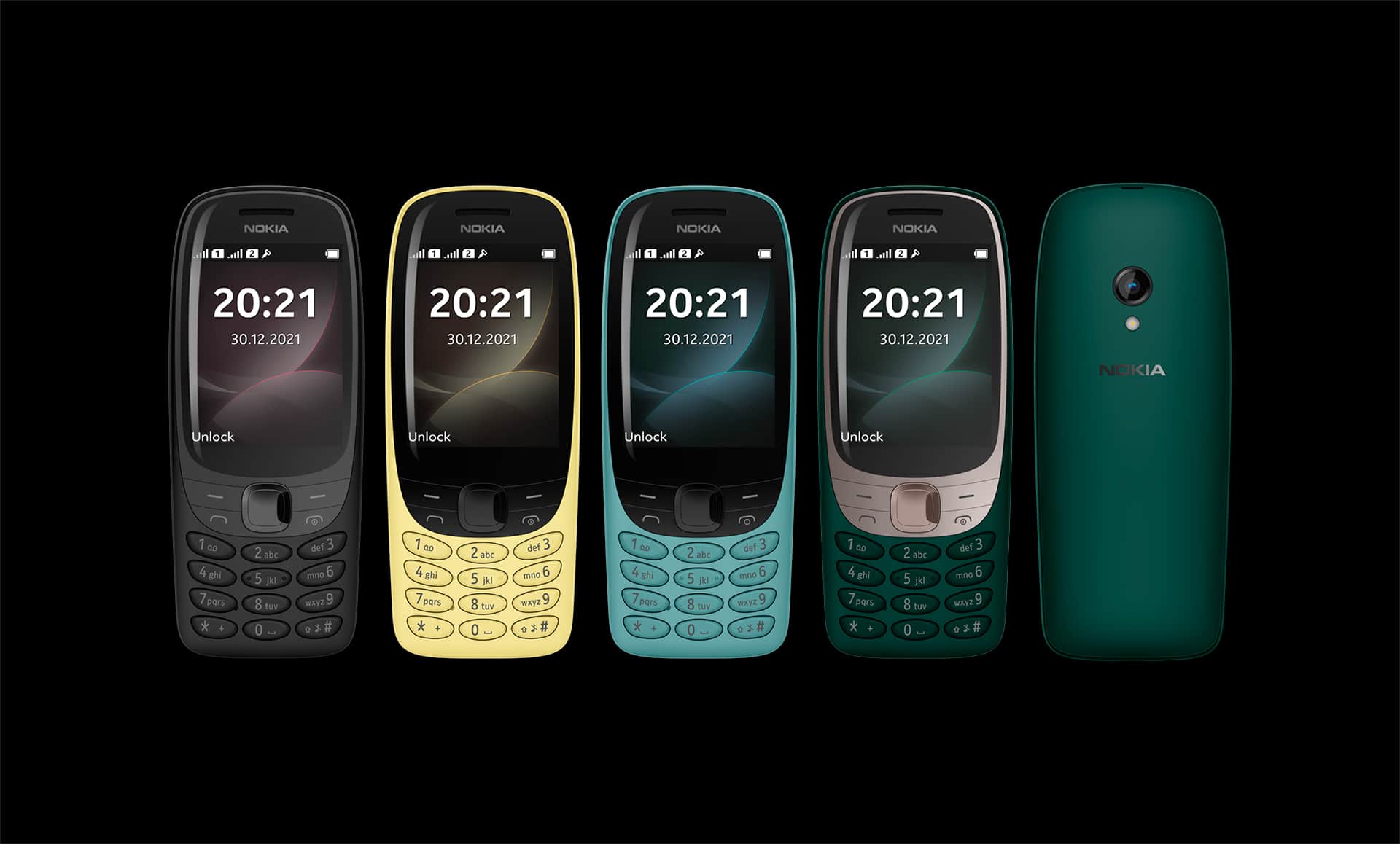 Cores dos celulares Nokia 6310