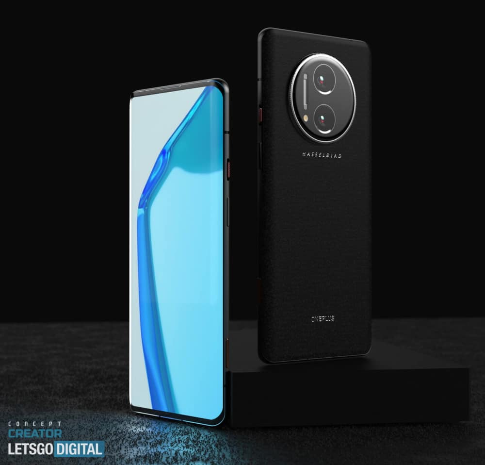 Imagem mostra frente e verso do possível OnePlus 10 Pro, segundo conceito criado por um designer