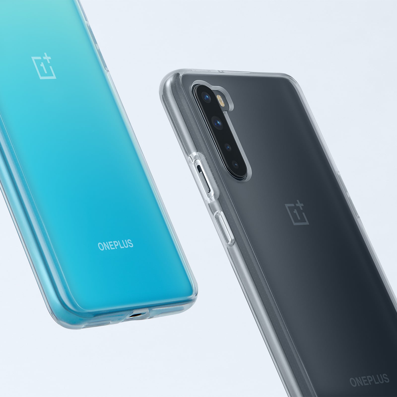 Imagem mostra dois celulares OnePlus Nord ao lado um do outro