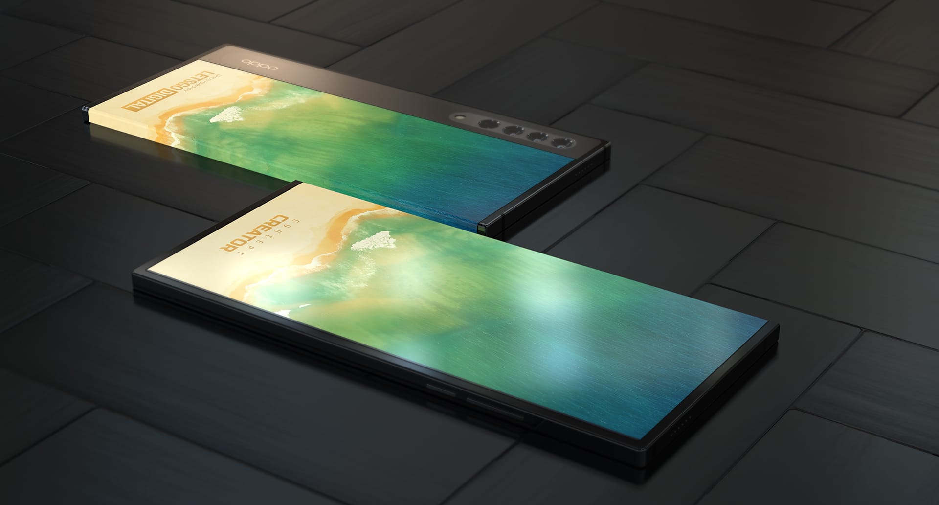 design de tela inovadora da Oppo