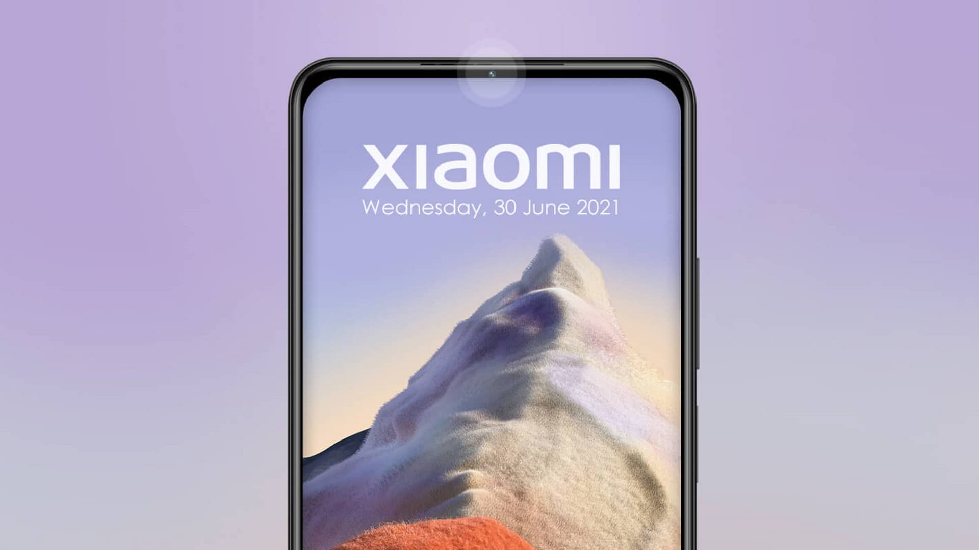 Imagem renderizada mostra como seria o celular da Xiaomi com câmera de selfie na borda, registrado em patente