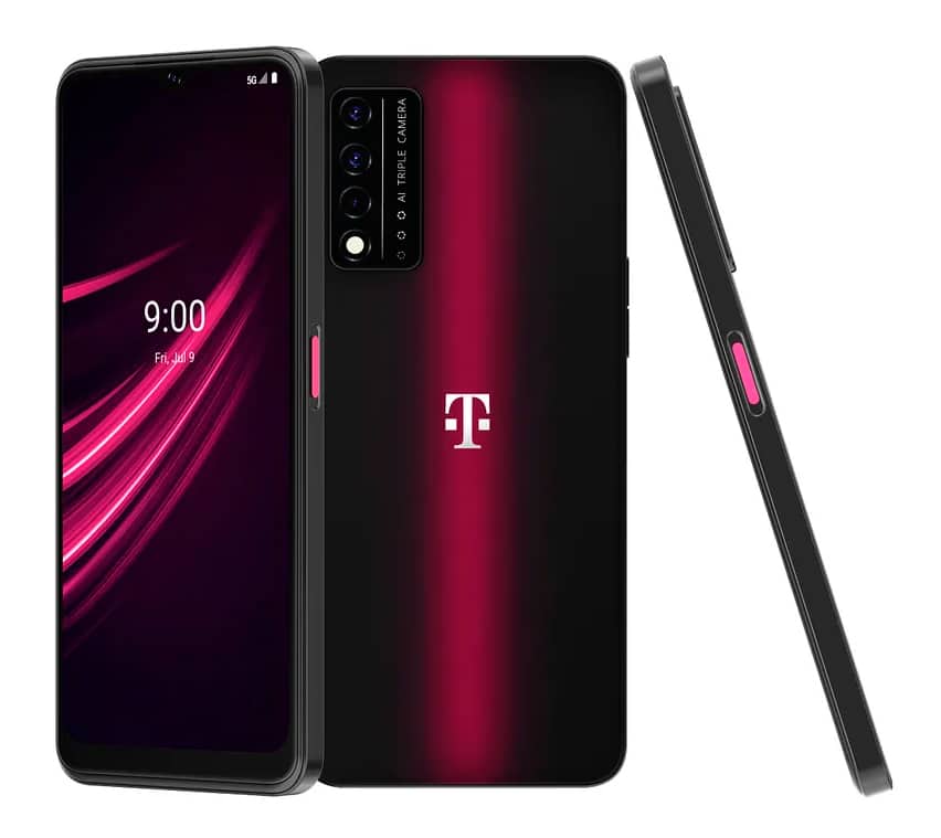 Imagem mostra design do Revvl V Plus 5G, lançado pela T-Mobile