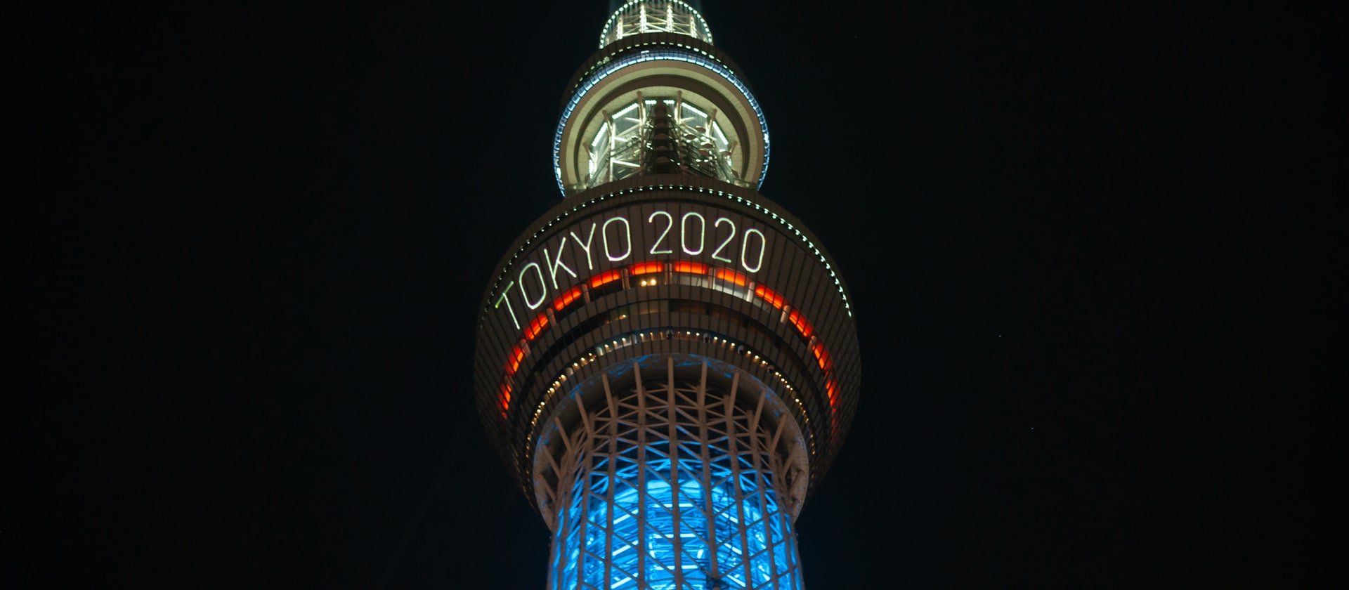 Imagem mostra torre com a marca das Olimpíadas Tóquio 2020
