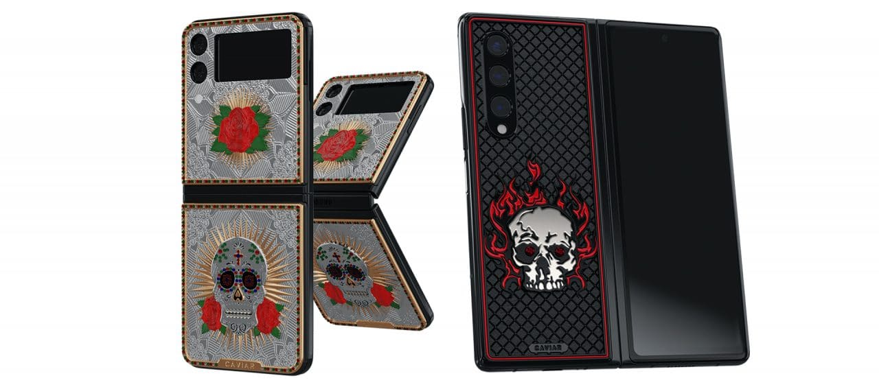 Galaxy Z Fold 3 Ragnarok e Galaxy Z Flip 3 Catrina Calavera