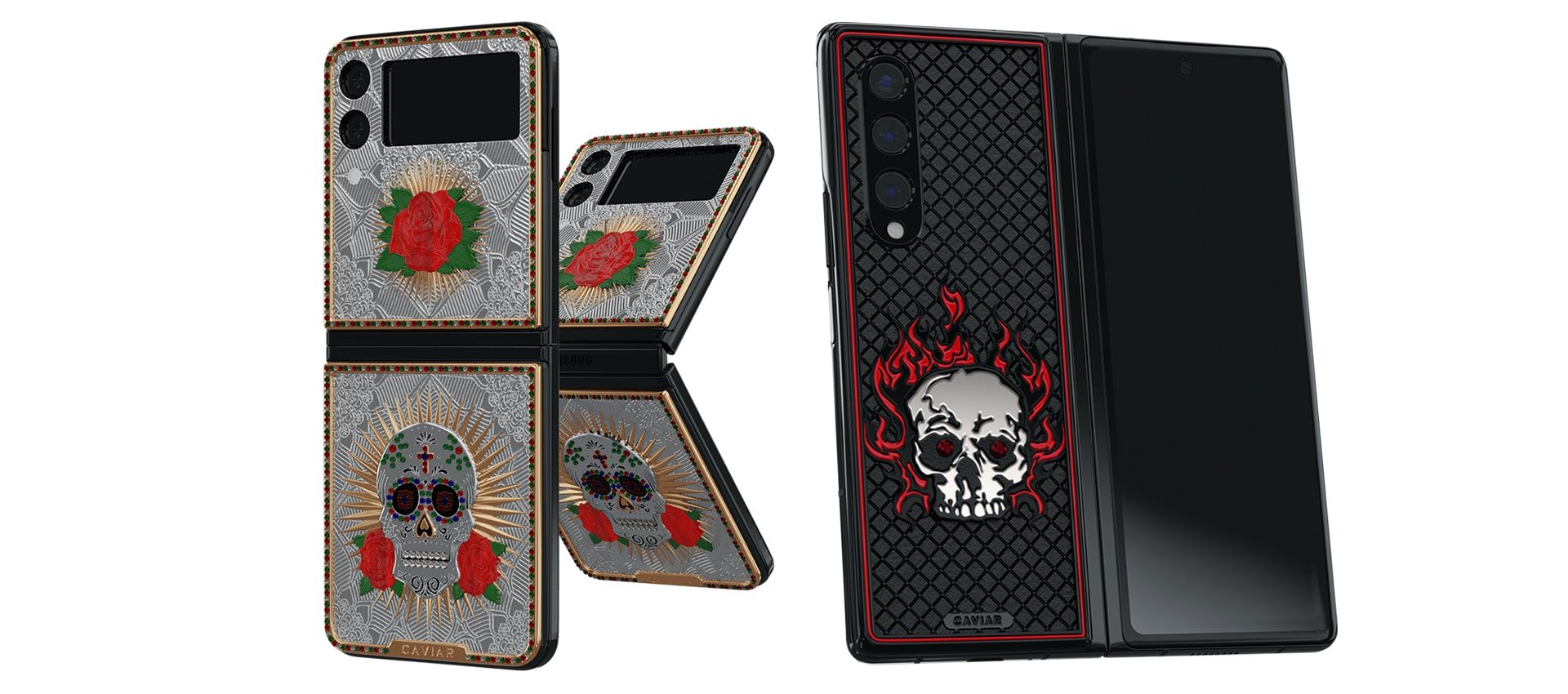 Galaxy Z Fold 3 Ragnarok e Galaxy Z Flip 3 Catrina Calavera