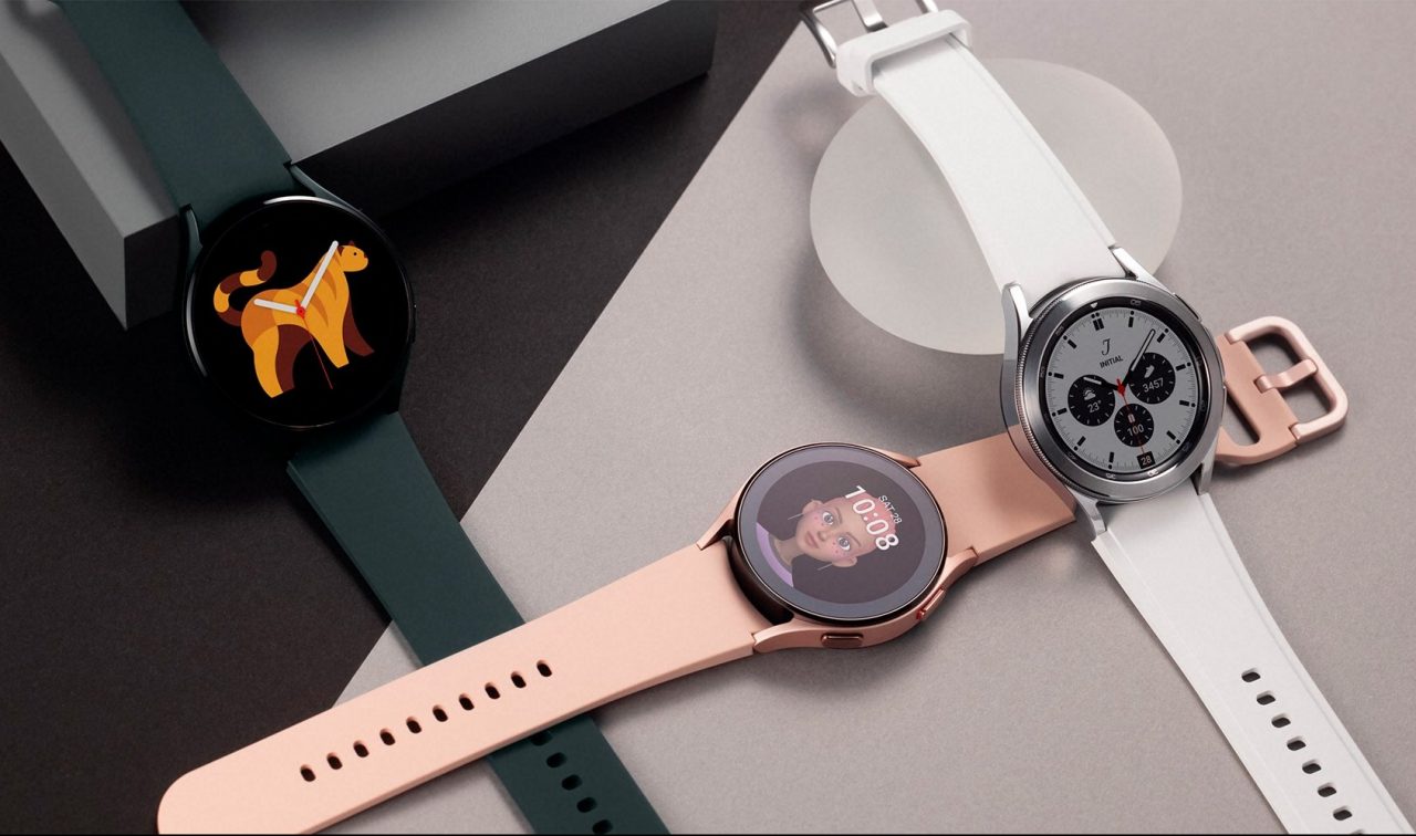 Imagem mostra modelos de Galaxy Watch 4, relógio inteligente da Samsung lançado hoje
