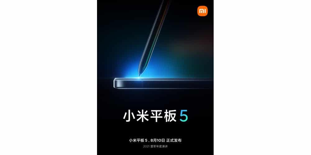 Banner do Mi Pad 5 postado pela Xiaomi no Weibo