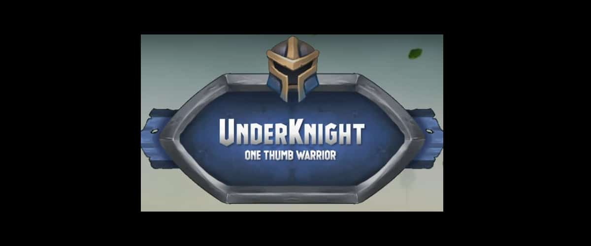 Tela inicial de UnderKnight, game que pode ser jogado com um dedo só