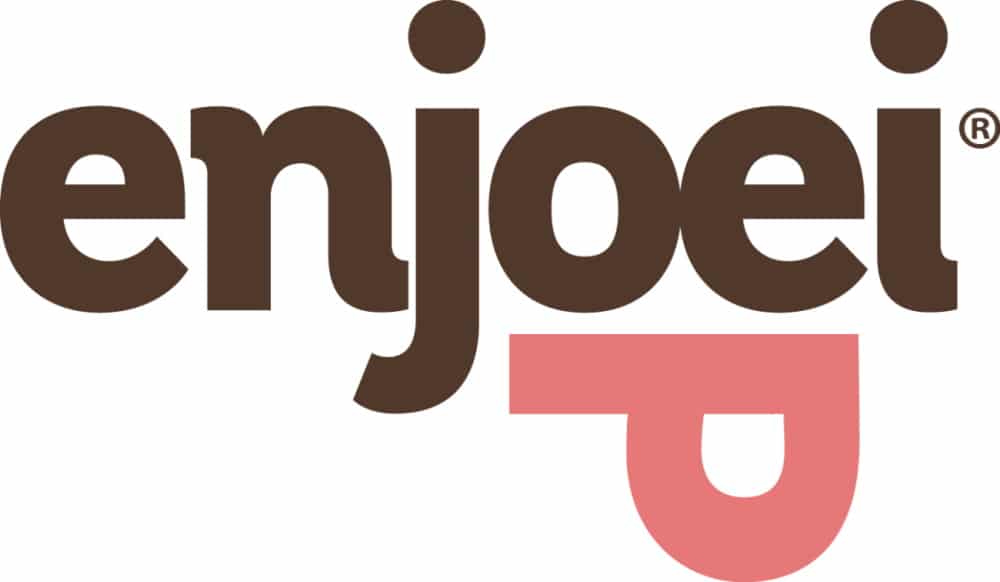 Imagem mostra logo do Enjoei, que faz parte dos sites ou apps para vender produtos