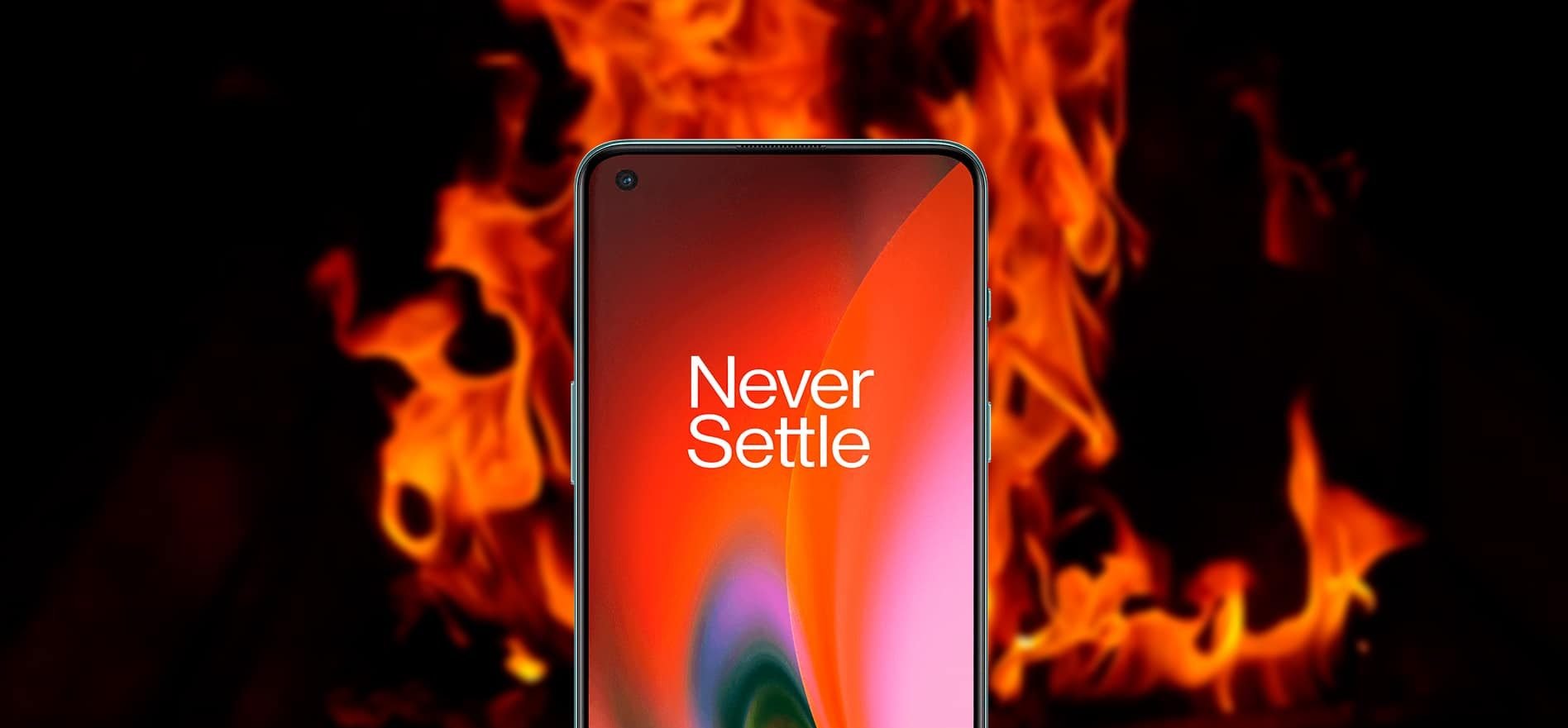 Nord 2 sobre fundo de fogo (explodindo)