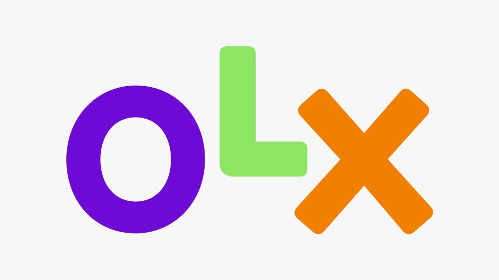 Imagem mostra logo da OLX