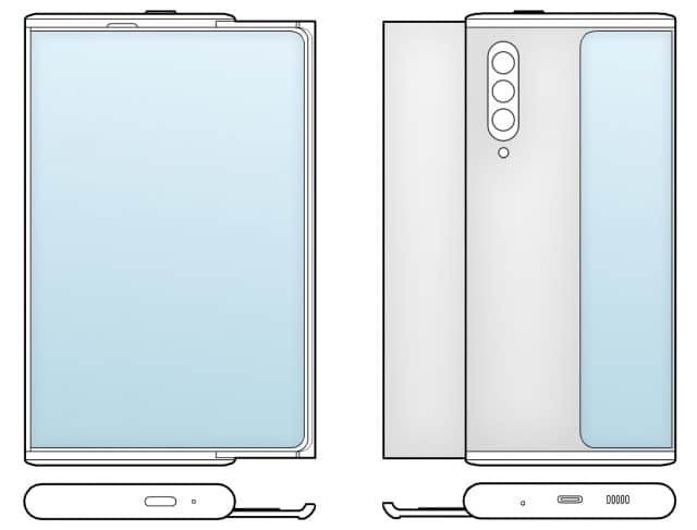 imagem da patente do extensível da Samsung